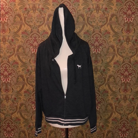 PINK Victoria's Secret Tops - VS Pink zip-up hoodie w/pockets!